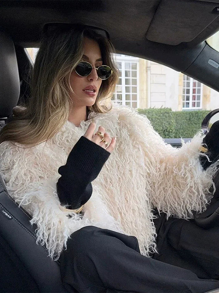 Dream Long Sleeve Fur Coat