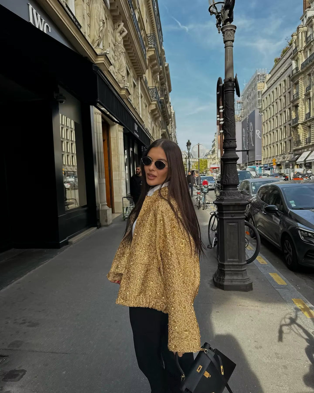 Victoria Sequin Oversized Jacket