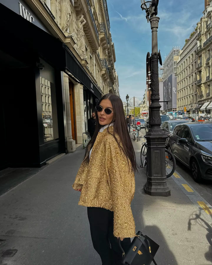 Victoria Sequin Oversized Jacket