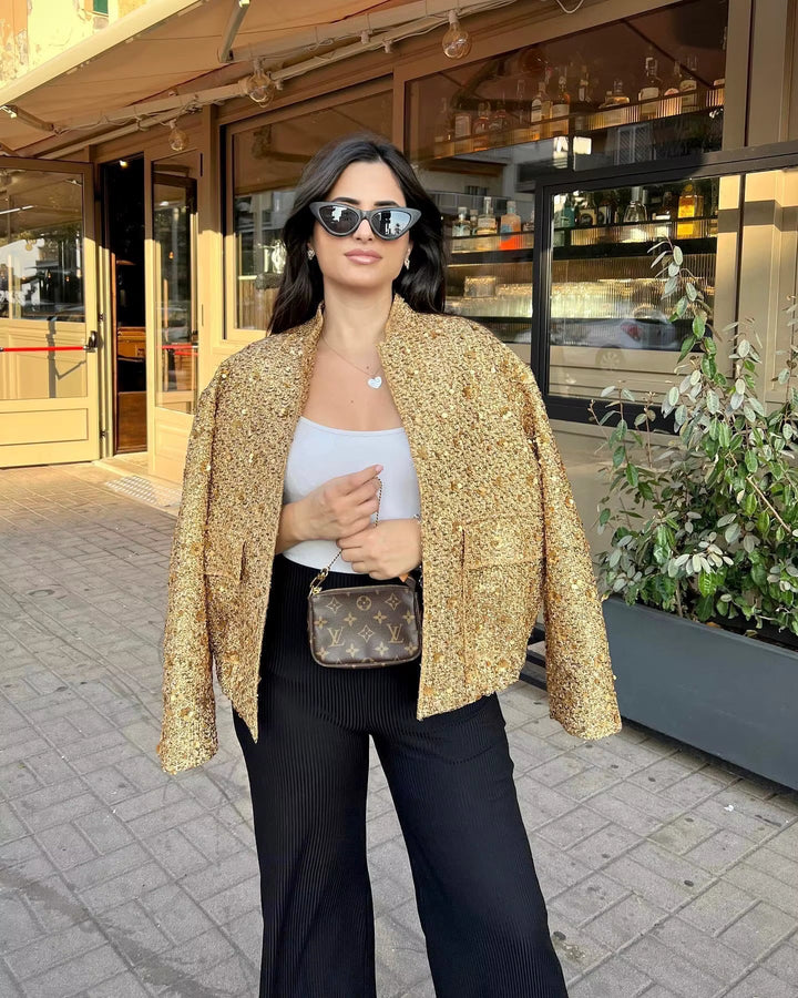 Victoria Sequin Oversized Jacket