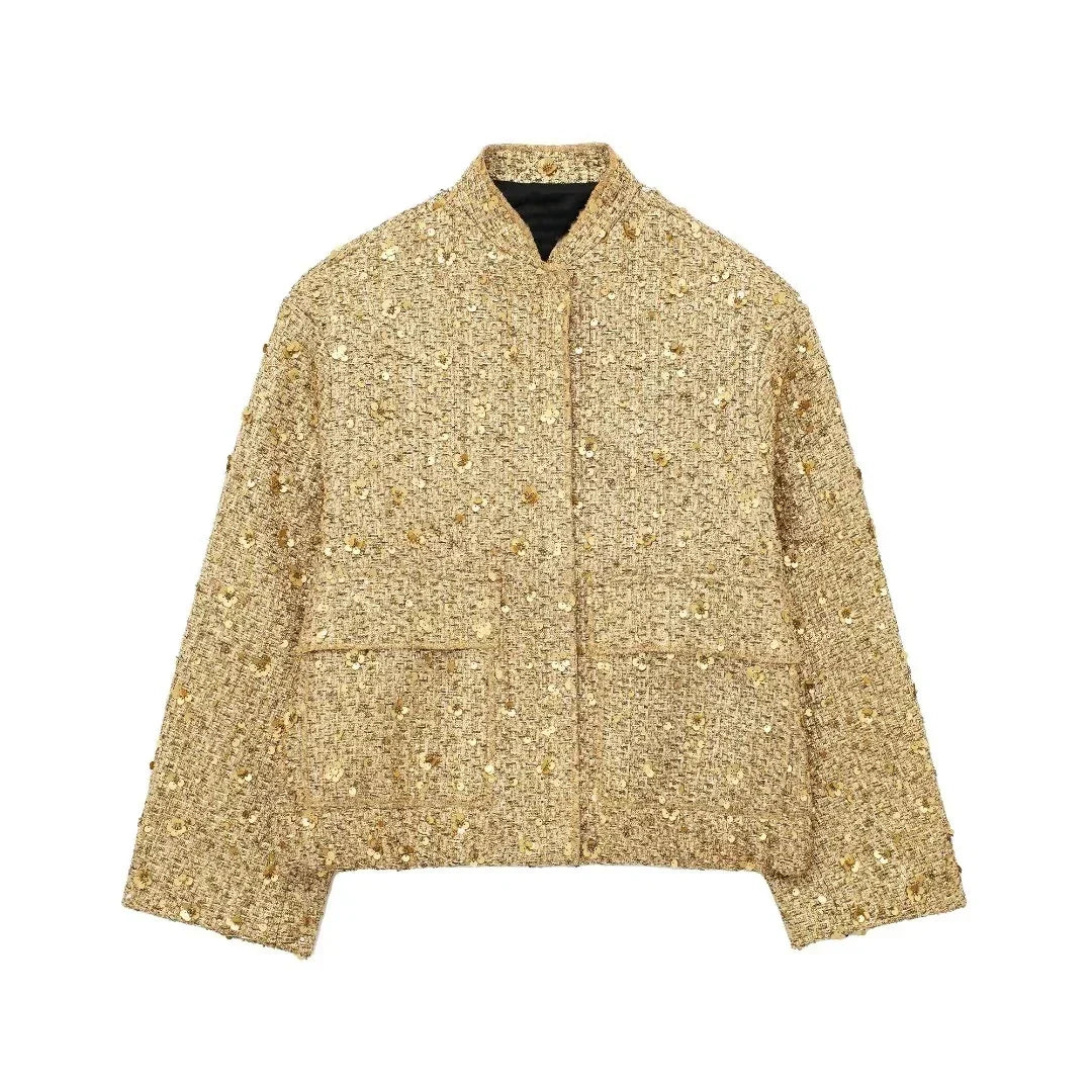 Victoria Sequin Oversized Jacket