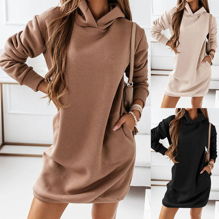 Carla - Modern Comfortable Sweatshirt Dress