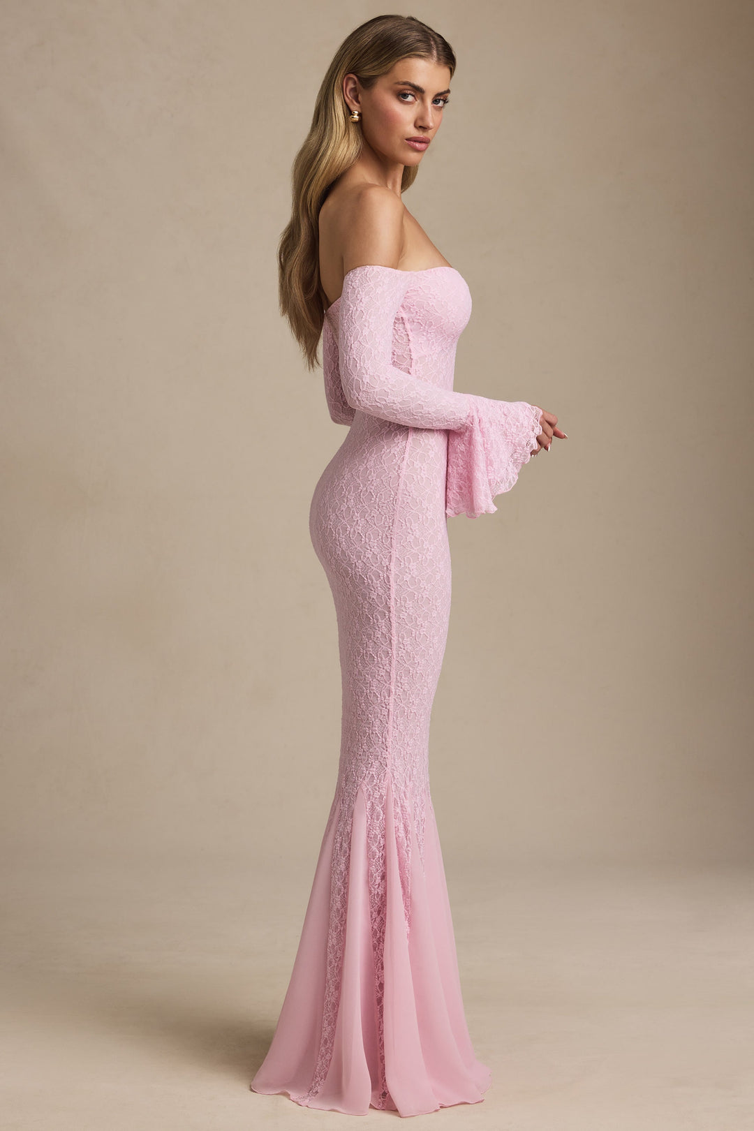 Celeste | Off-Shoulder Lace Maxi Dress